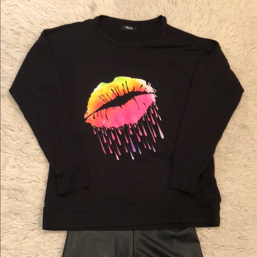 NWOT Michael Lauren asymmetrical sweatshirt